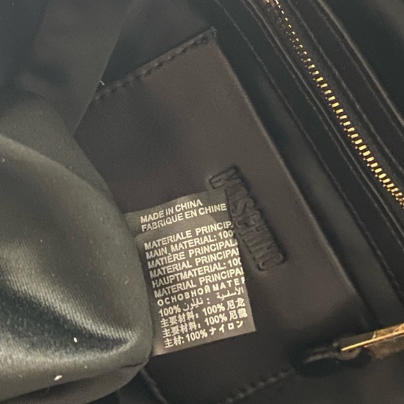 Moschino Black Diamond Quilted logo backpack New!💕 - Picture 9 of 14